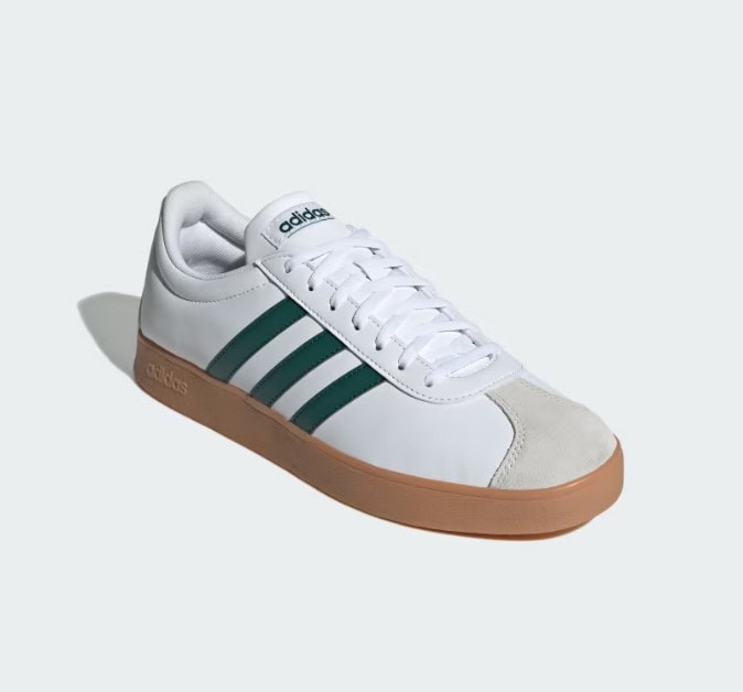 adidas vl court white / green