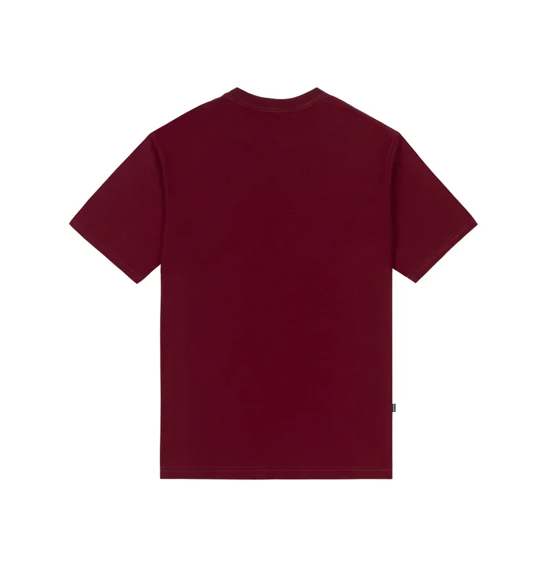 camiseta logo burgundy disturb