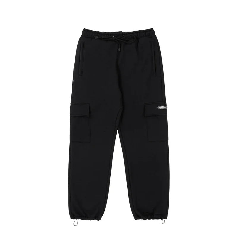 calça cargo fleece pants black disturb