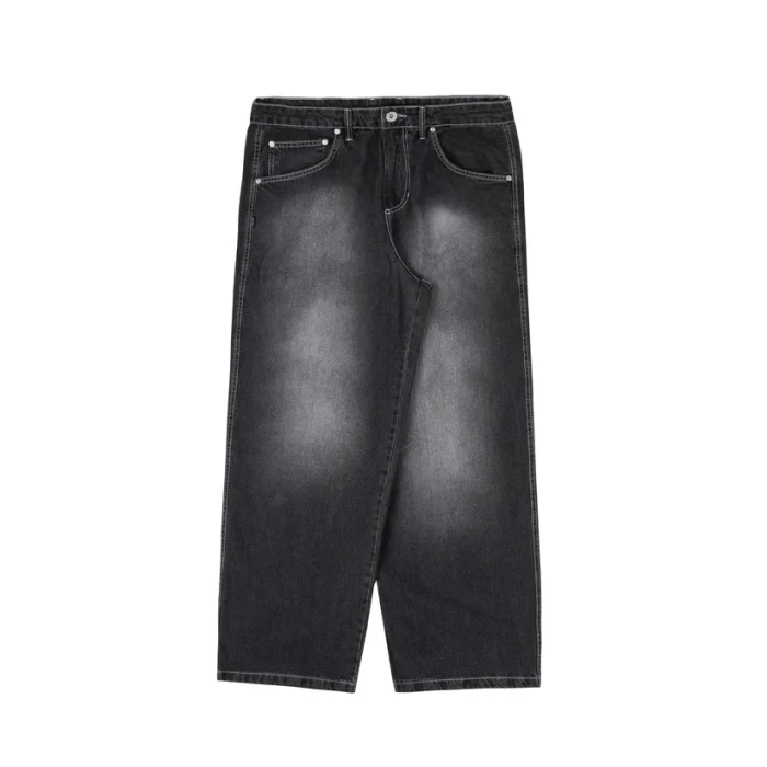 calça faded denim black disturb