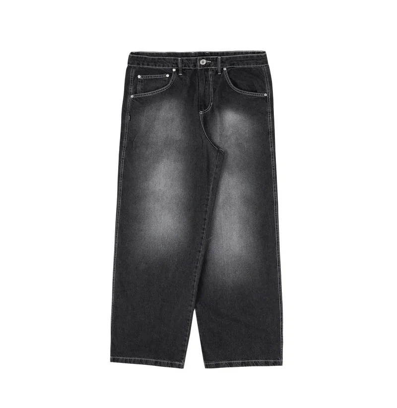 calça faded denim black disturb