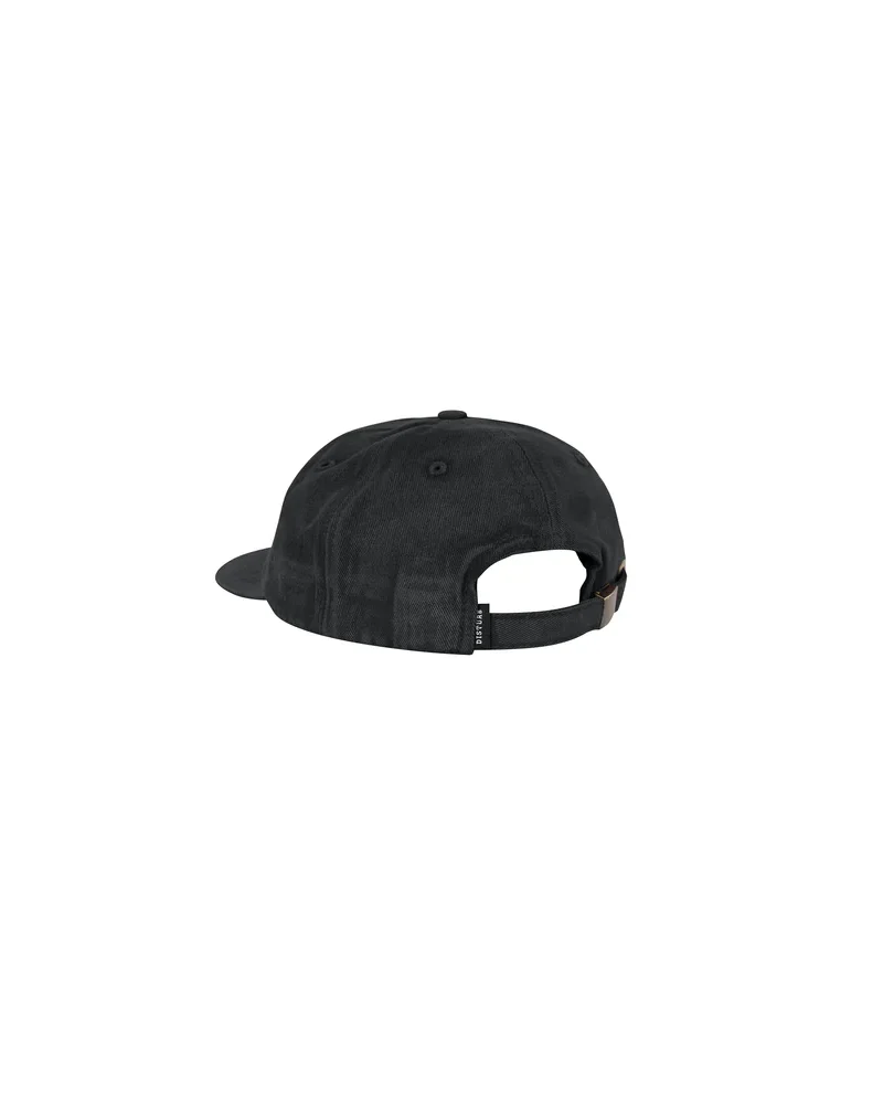 boné logo washed 6 panel black disturb