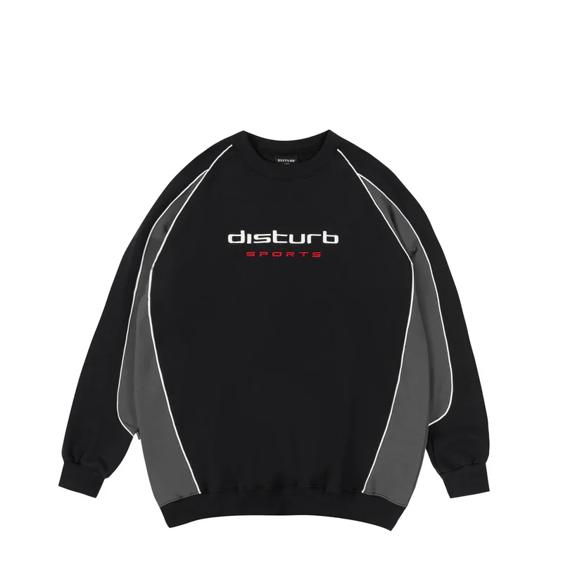 moletom crewneck sportsgear black disturb