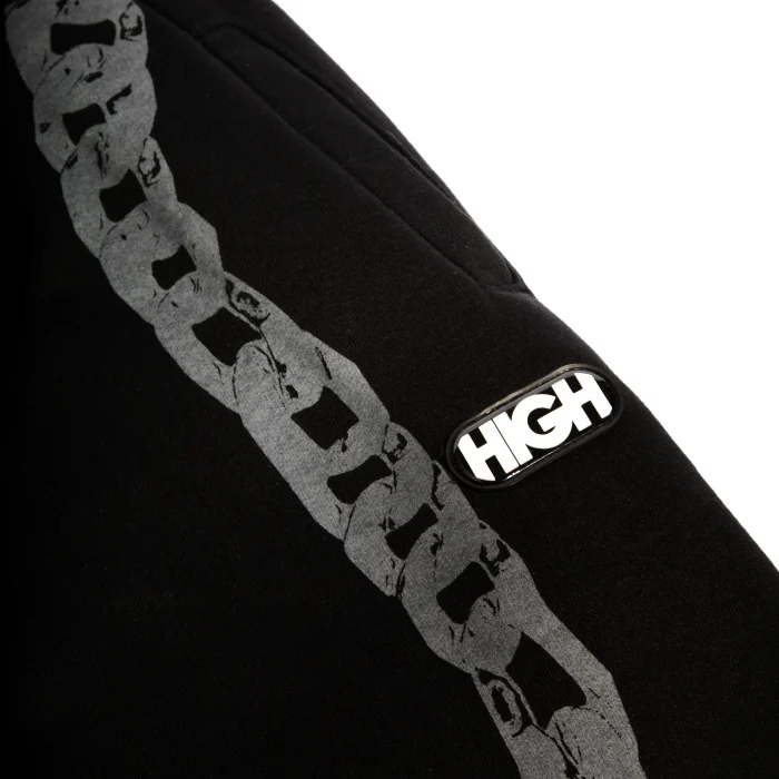 calça de moletom chain black high company calça de moletom chain black high company