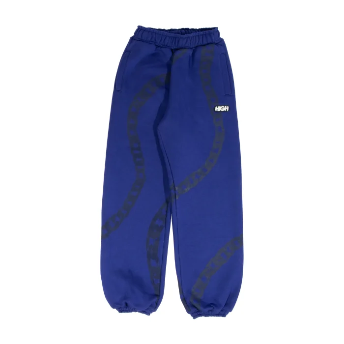 calça de moletom chain blue high company