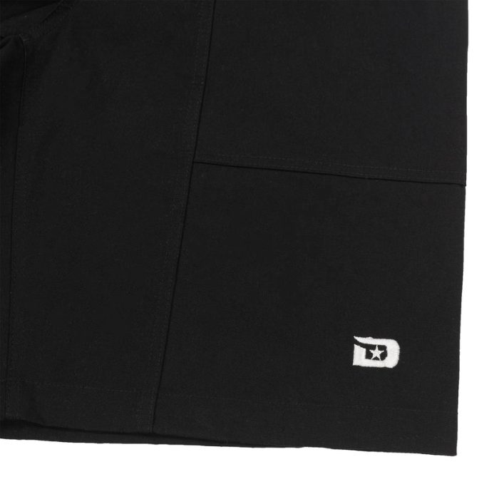 wide twill short black disturb wide twill short black disturb