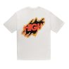 tee ragged white hih company