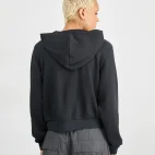 cropped nike french terry black