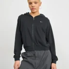 cropped nike french terry black