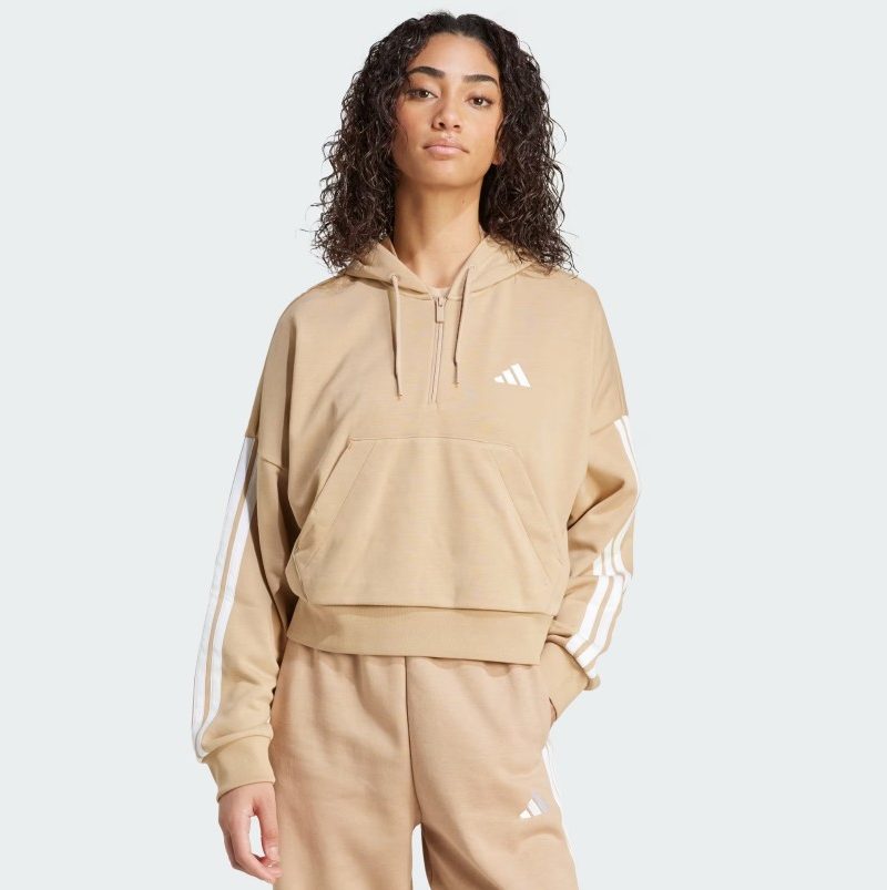 moletom copped 3strippes sandstone adidas moletom copped 3strippes sandstone adidas