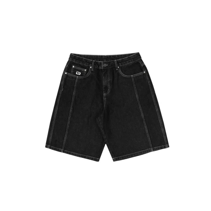 limited denim shorts black disturb