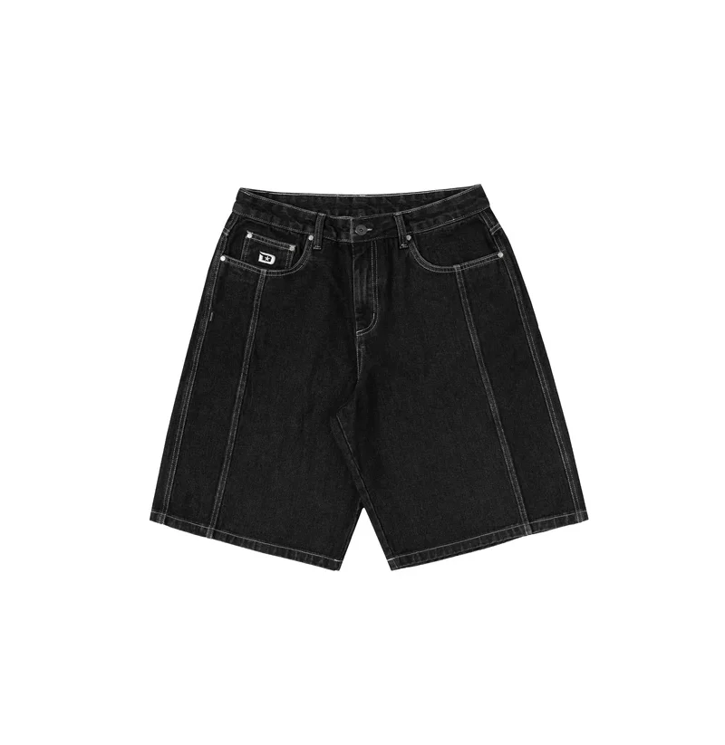 limited denim shorts black disturb