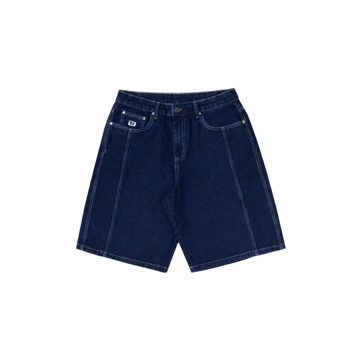 limited denim shorts blue disturb