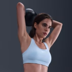 top nike swoosh feminino babyblue