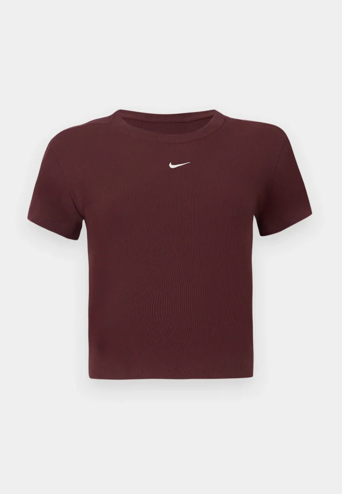 baby tee nike essentials vinho