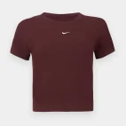 baby tee nike essentials vinho