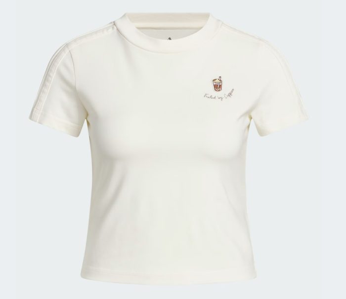 camiseta cropped caffeine adidas