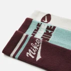 kit meia nike everyday burgundy crush/light khaki/cannon