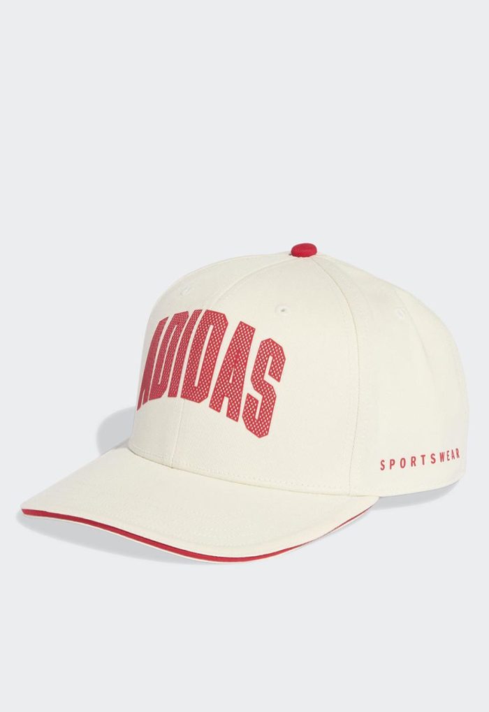 boné snapback adidas white/red