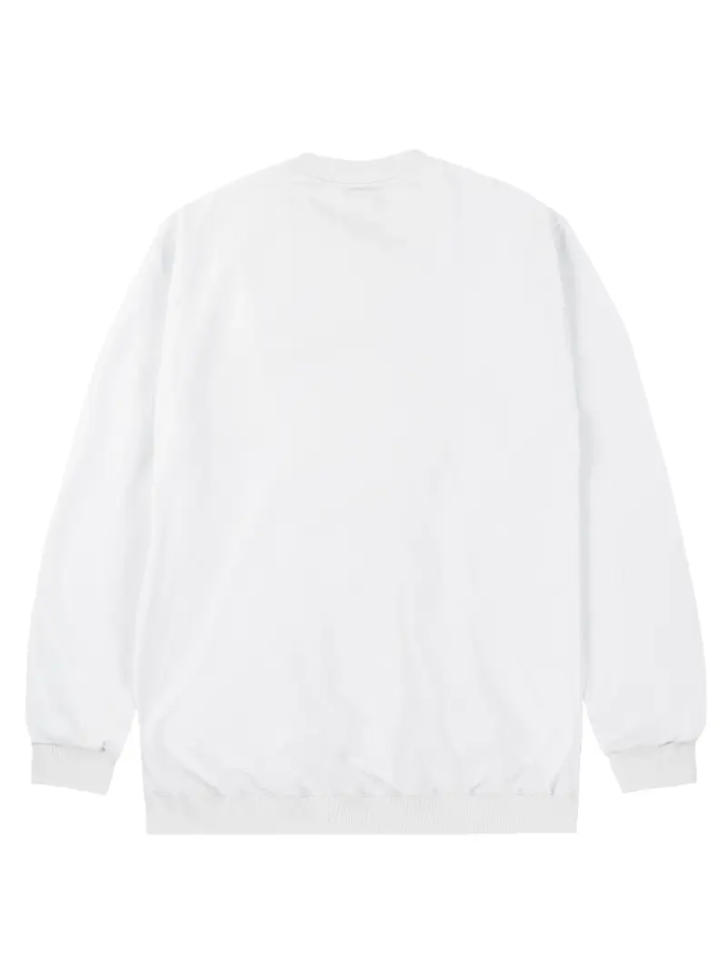 moletom crewneck play logo branco disturb