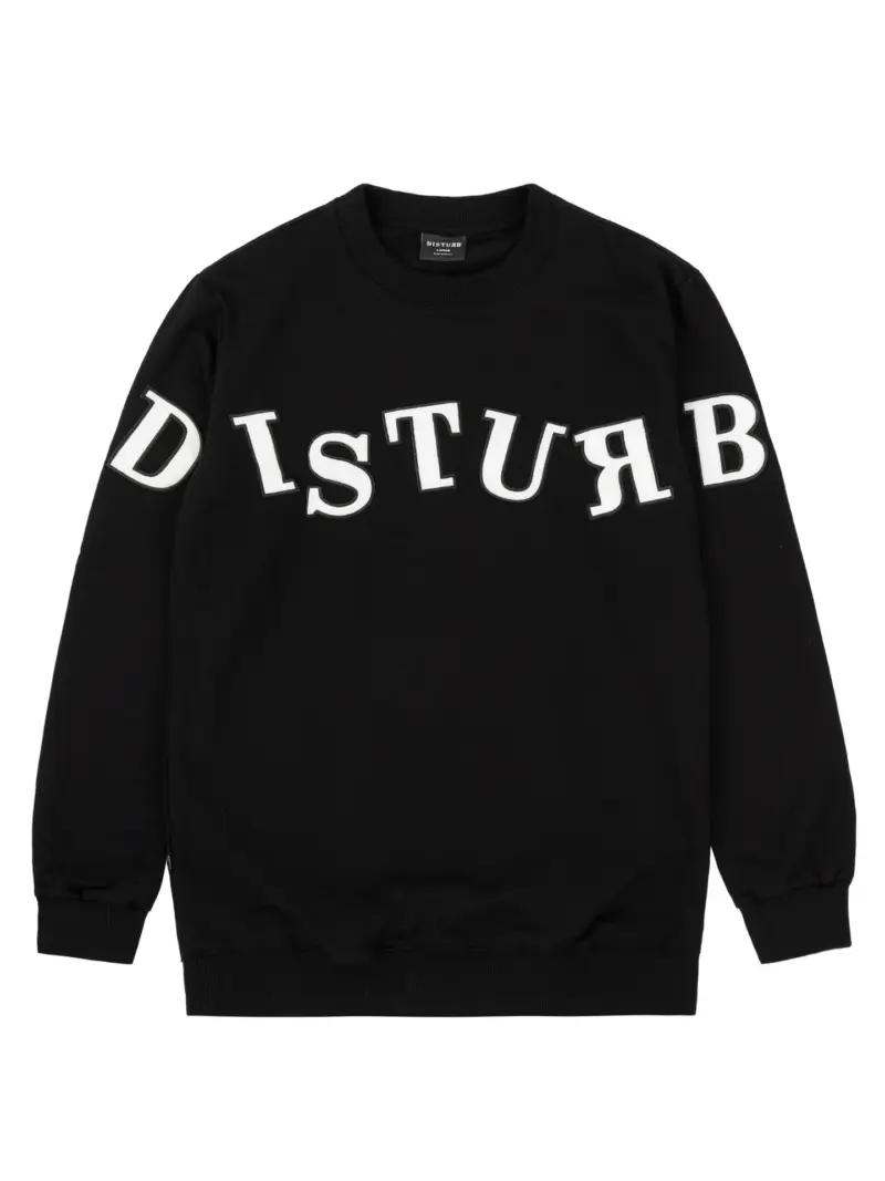 moletom crewneck play logo preto disturb