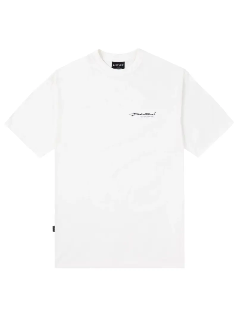 camiseta gem branca disturb