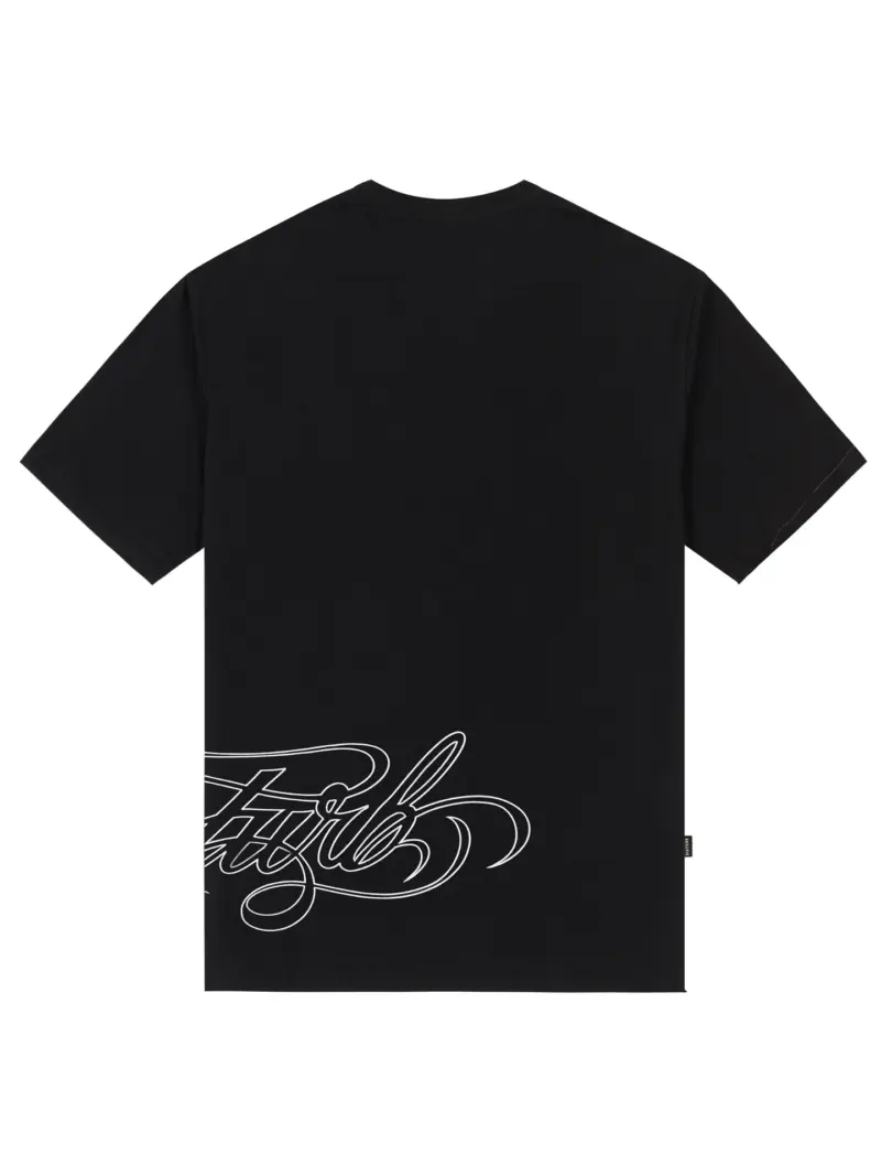 camiseta script preta disturb