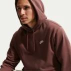 hoodie nike club tattoo/white