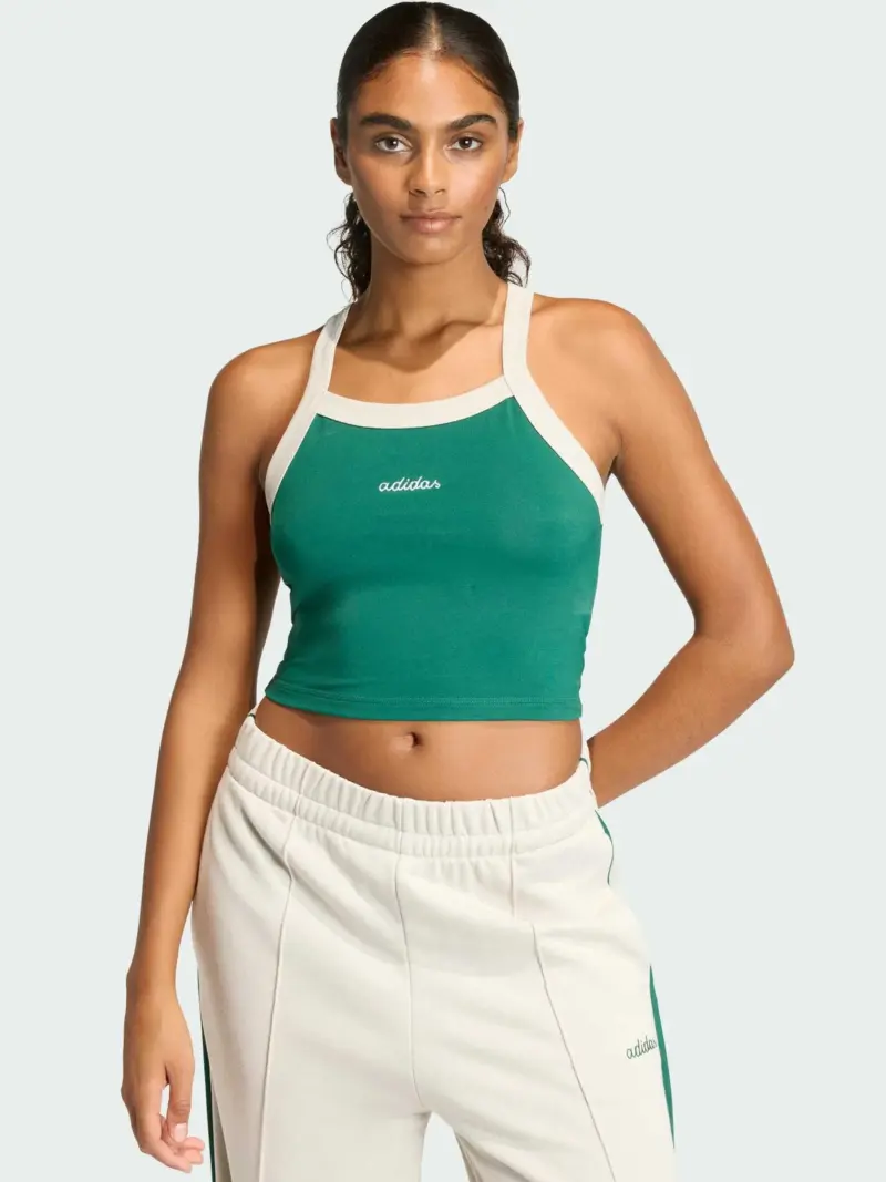 top adidas script colorpop green top adidas script colorpop green