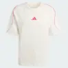 camiseta adidas stadium off white/ pure ruby