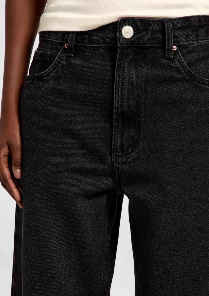 calça jeans feminina wide leg hering calça jeans feminina wide leg hering