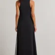 vestido longo racerback essentials três listras adidas