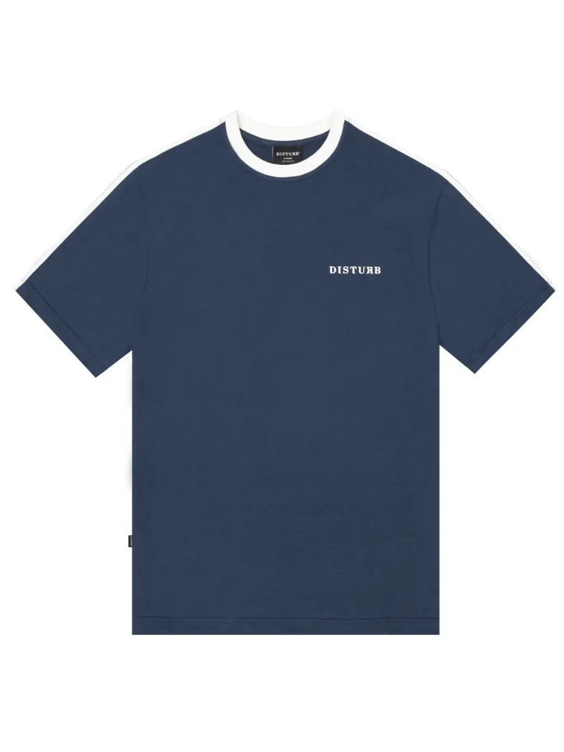 t shirt logo shoulder line azul